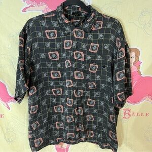 Cambridge Classics Dragon Design Men’s Silk Button Up Shirt